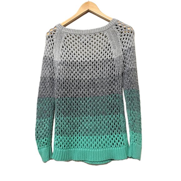American Eagle Ombre Open Knit Sweater, Size Small - Picture 2 of 3